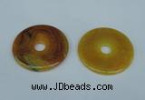 NGP1372 7*50mm - 8*55mm donut agate gemstone pendants