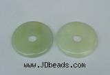 NGP1378 7*50mm - 8*55mm donut flower jade gemstone pendants