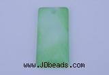 NGP138 2pcs 30*40mm rectangle dyed white jade gemstone pendants