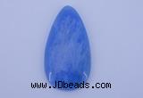 NGP142 2pcs 30*60mm teardrop dyed white jade gemstone pendants