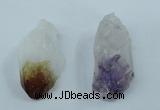 NGP1442 20*45mm - 25*55mm nuggets amethyst & citrine pendants