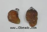 NGP1500 20*30mm - 25*50mm nuggets red agate gemstone pendants