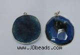 NGP1529 50*55mm - 55*60mm freeform druzy agate pendants