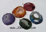 NGP1533 50*55mm - 55*60mm freeform druzy agate pendants