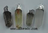 NGP1549 15*45mm - 20*65mm faceted nuggets mixed quartz pendants