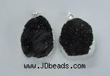 NGP1597 30*35mm - 35*40mm freeform druzy agate pendants