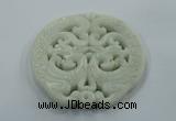 NGP1602 68*70mm Carved natural hetian jade pendants wholesale