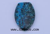 NGP162 2pcs 30*45mm fashion dyed chrysocolla gemstone pendants