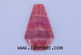 NGP166 2pcs 35*60mm dyed rhodochrosite gemstone pendants