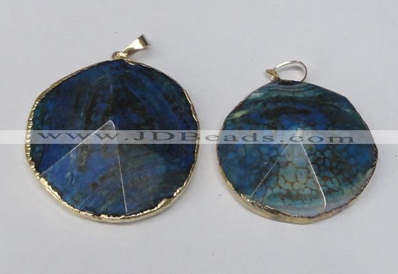 NGP1690 30*35mm - 35*40mm freeform agate gemstone pendants