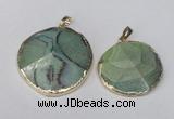 NGP1691 30*35mm - 35*40mm freeform agate gemstone pendants