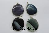 NGP1705 35*45mm - 45*50mm freeform agate gemstone pendants