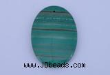 NGP176 2pcs 35*40mm oval synthetic malachite gemstone pendants