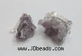 NGP1860 20*25mm - 30*40mm nuggets druzy amethyst pendants