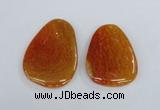 NGP1863 40*52mm - 40*58mm freeform agate gemstone pendants