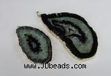 NGP1929 30*55mm - 45*75mm freeform druzy agate gemstone pendants