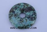 NGP220 7*40mm fashion african turquoise gemstone donut pendant