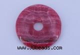 NGP229 7*50mm fashion dyed rhodochrosite gemstone donut pendant