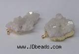 NGP2337 30*35mm - 35*40mm nuggets druzy quartz pendants