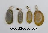 NGP2391 12*25mm - 20*30mm freeform druzy agate pendants