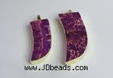 NGP2440 18*40mm - 20*50mm horn sea sediment jasper pendants