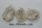 NGP2700 30*40mm - 50*65mm freeform druzy agate pendants