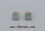 NGP2779 10*12mm - 12*14mm cube amazonite gemstone pendants