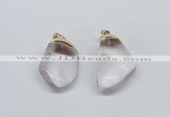 NGP2794 15*30mm - 25*35mm freeform crystal glass pendants wholesale