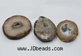 NGP2856 50*60mm - 60*75mm freeform druzy agate gemstone pendants