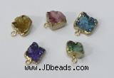 NGP2895 8*10mm - 10*12mm freeform druzy agate pendants