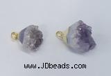 NGP2901 20*25mm - 25*30mm freeform amethyst gemstone pendants