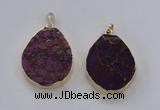 NGP2945 25*35mm – 35*45mm freeform sea sediment jasper pendants