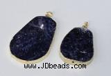 NGP2956 25*35mm - 35*45mm freeform sodalite pendants wholesale