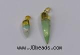 NGP3107 9*20mm – 11*40mm sticks Australia chrysoprase pendants