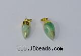 NGP3108 10*20mm - 10*25mm sticks Australia chrysoprase pendants