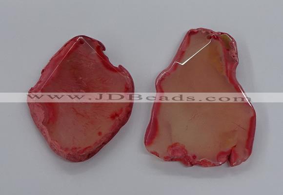 NGP3241 55*65mm - 50*75mm freeform agate slab pendants