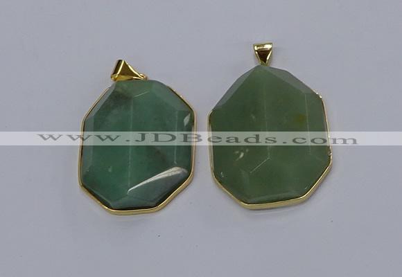 NGP3307 35*45mm freeform agate gemstone pendants wholesale