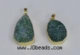 NGP3479 18*25mm - 20*30mm freeform druzy agate gemstone pendants