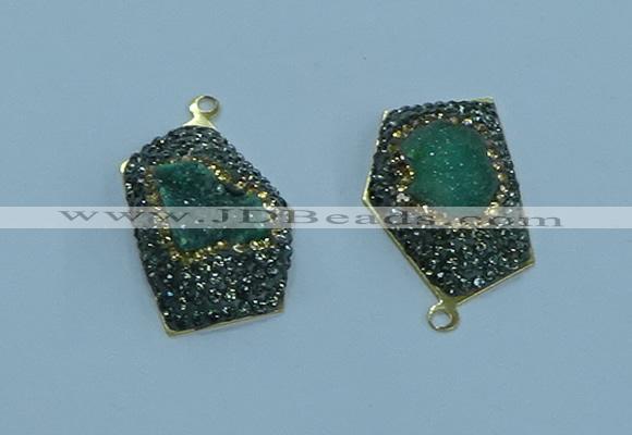 NGP3595 20*30mm - 22*32mm freeform druzy agate pendants