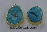 NGP3758 30*40mm - 40*50mm freeform druzy agate pendants