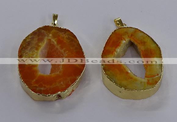 NGP3822 30*40mm - 40*50mm freeform druzy agate pendants