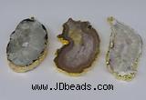 NGP3922 35*50mm - 45*65mm freeform druzy agate pendants wholesale