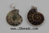 NGP4068 25*30mm – 30*35mm carved ammonite pendants wholesale