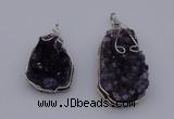 NGP4072 25*30mm – 30*40mm freeform amethyst gemstone pendants