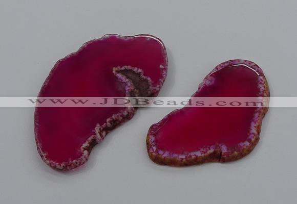 NGP4249 30*50mm - 45*75mm freefrom agate pendants wholesale