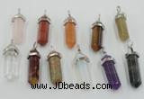 NGP5022 8*30mm sticks mixed gemstone pendants wholesale