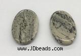 NGP5523 30*50mm - 35*55mm oval jasper pendants wholesale