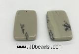 NGP5526 30*50mm - 35*55mm rectangle jasper pendants wholesale