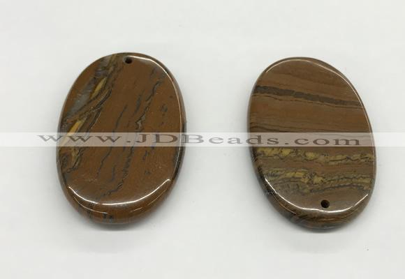 NGP5536 35*55mm oval iron tiger pendants wholesale