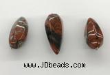 NGP5558 14*40mm - 23*58mm teardrop brecciated jasper pendants